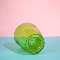 Горшок для орхидей, 2 л, 14,8 × 16,2 см, круглый, пластик, прозрачно-зелёный Горшок для орхидей, 2 л, 14,8 × 16,2 см, круглый, пластик, прозрачно-зелёный