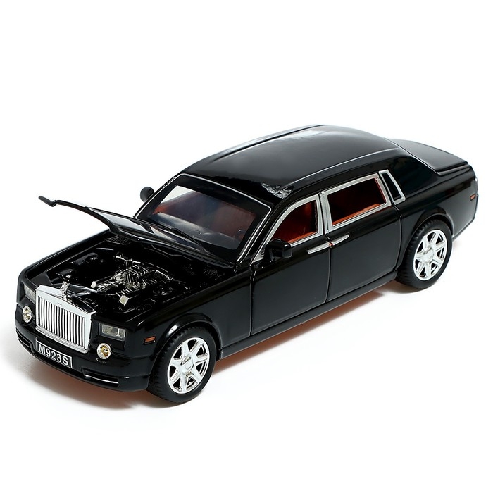 Машина металлическая «Лимузин», 1:24, открываются двери, капот, багажник, цвет чёрный Машина металлическая «Лимузин», 1:24, открываются двери, капот, багажник, цвет чёрный