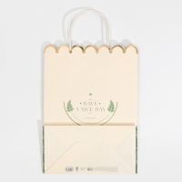 Пакет подарочный крафтовый, упаковка, &laquo;Nice day&raquo;, 23 х 30 х 12 см