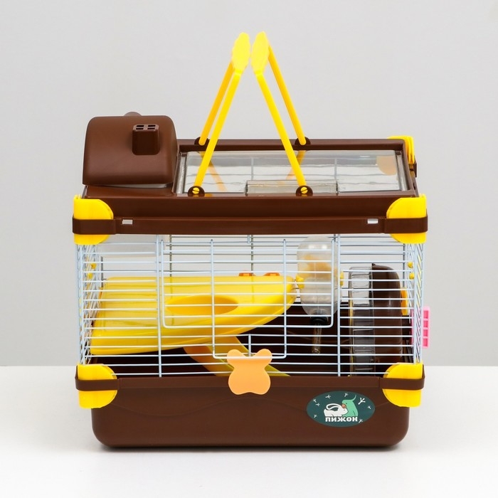 Клетка для грызунов "Пижон", 31 х 24 х 30 см, коричневая