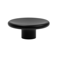 Ручка кнопка К-16, без покрытия, цвет черный Ручка кнопка К-16, без покрытия, цвет черный