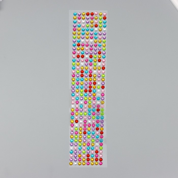 Наклейка пластик стразы Наклейка пластик стразы " Дождь" 32х7,5 см МИКС