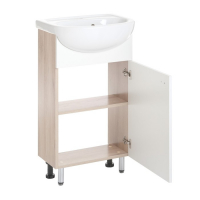 Комплект мебели: Тумба "Вега 45" + раковина "Универсал 45", 45 х 37,5 х 85 см