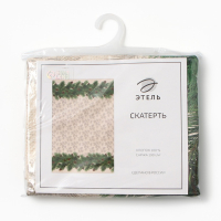 Скатерть "Этель" Еловые ветви 110х148+/- 3см, 100% хлопок, саржа 190 гр/м2
