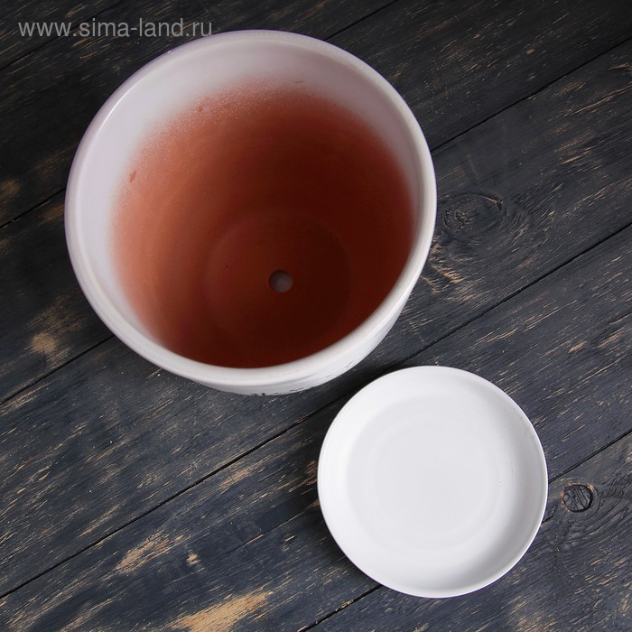 Горшок цветочный Одуванчик 2,5л с подставкой Горшок цветочный Одуванчик 2,5л с подставкой