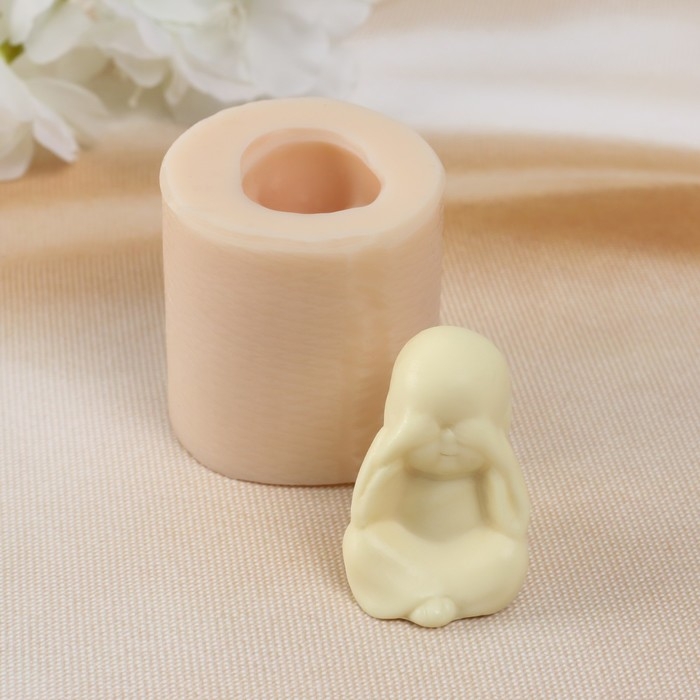 Молд силиконовый Молд силиконовый "Маленький Будда 3" 2,5х3х4 см