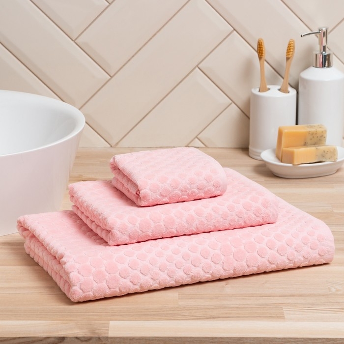 Полотенце махровое LoveLife &laquo;Комфорт&raquo; 30х50 см, розовый, 100% хлопок, 500 гр/м2