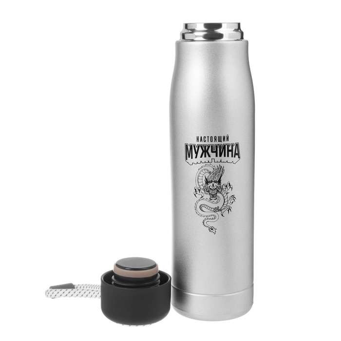 Термос, 600 мл, Тraveller Термос, 600 мл, Тraveller "Мастер К. Дракон", сохраняет тепло 10 ч, 26 х 7 см