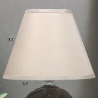 Лампа настольная керамика "Кадди" 1хE14 40Вт серый 18х18х27 см RISALUX