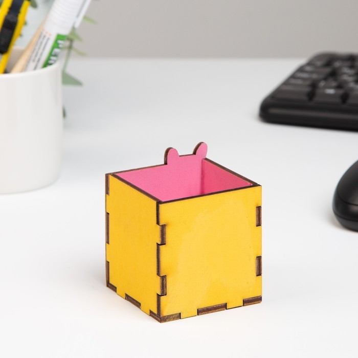 Карандашница Карандашница "Век живи! Век учись!" сова, 6х6х10 см