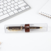 Ручка шариковая синяя паста 1.0 мм с фигурным клипом «Настоящему мужчине» пластик Ручка шариковая синяя паста 1.0 мм с фигурным клипом «Настоящему мужчине» пластик