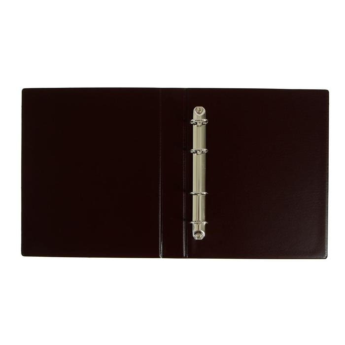 Альбом для монет на кольцах, формат Оптима 230 х 265 мм Calligrata, входит до 20 листов, обложка ПВХ, коричневый Альбом для монет на кольцах, формат Оптима 230 х 265 мм Calligrata, входит до 20 листов, обложка ПВХ, коричневый