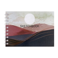 Скетчбук А5, 80 листов на гребне по короткой стороне "Пустынный пейзаж", твёрдая обложка, блок 100 г/м² Скетчбук А5, 80 листов на гребне по короткой стороне "Пустынный пейзаж", твёрдая обложка, блок 100 г/м²