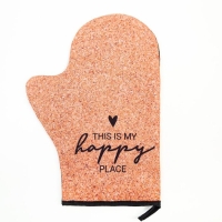 Набор кухонный &laquo;Пробка&raquo; варежка-прихватка 20х28см, прихватка 17х17см, 35% х/л,65% п/э