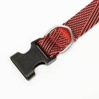 Ошейник "Вязанка", ширина 2 см, красный Ошейник "Вязанка", ширина 2 см, красный