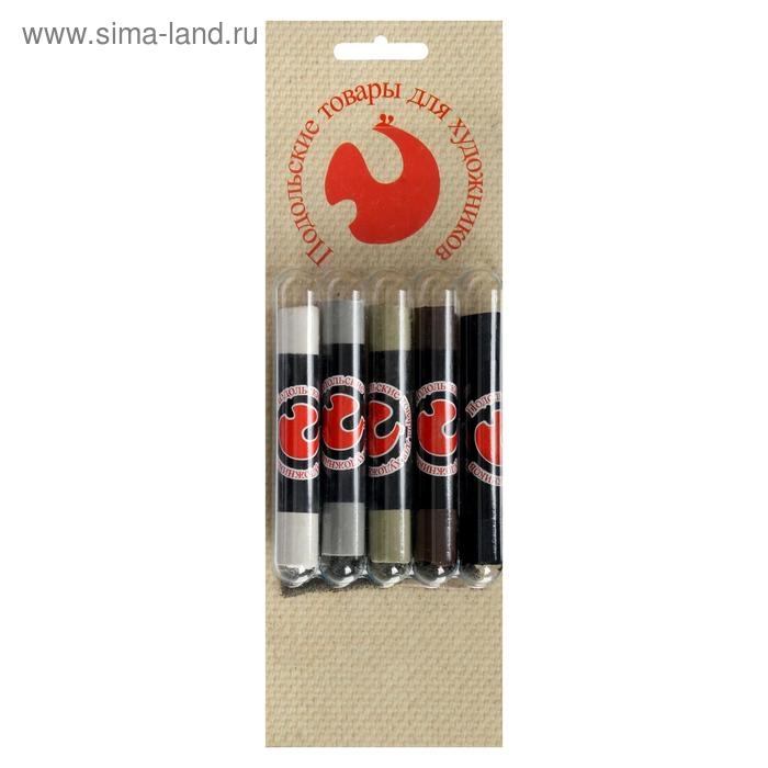 Соус ассорти, набор 5 цветов (длина65&plusmn; 1мм;диаметр 10.5 &plusmn; 0,6 мм), в блистере