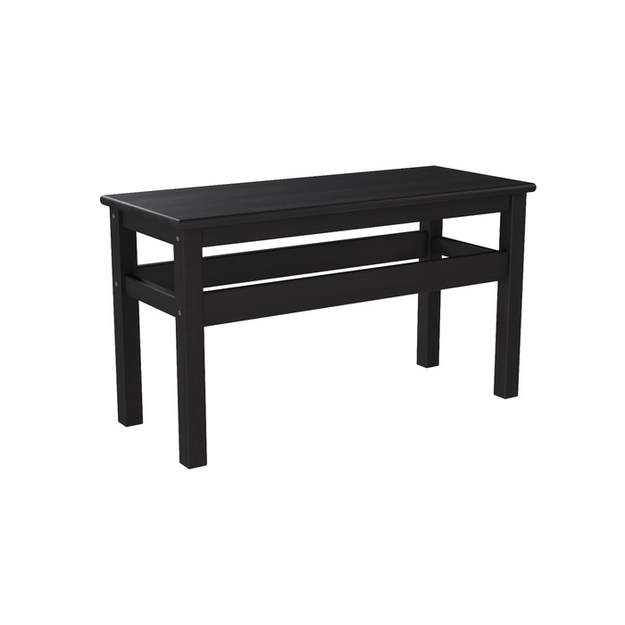 Банкетка,450х330х800,Чёрная/Массив берёзы