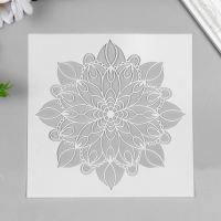 Трафарет пластик "Цветочное мехенди" 15х15 см Трафарет пластик "Цветочное мехенди" 15х15 см