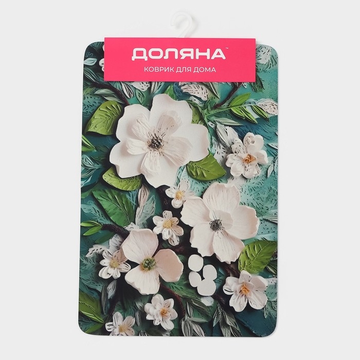 Коврик для дома Доляна Wild Flora, влаговпитывающий, 40&times;60 см