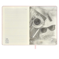 Ежедневник недатированный А5, 164 листа ESCALADA, твёрдый переплёт с поролоном, искусственная кожа "Лайка", стёганая строчка, кремовый офсет 70 г/м&sup2;, розовый