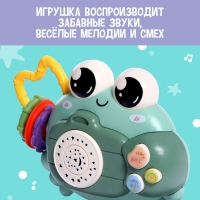 Музыкальная игрушка &laquo;Крошка Краб&raquo;, звук, свет, цвета МИКС