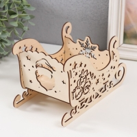 Шкатулка "Сани. Дед Мороз" 22х11,5х13,5 см (набор 5 деталей) Шкатулка "Сани. Дед Мороз" 22х11,5х13,5 см (набор 5 деталей)