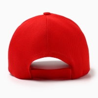 Бейсболка мужская однотонная MINAKU, размер 58, цвет красный Бейсболка мужская однотонная MINAKU, размер 58, цвет красный