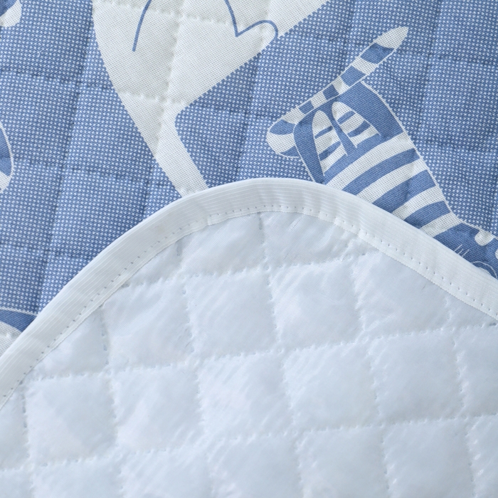 Покрывало Кошкин дом 150х210см, темно-синий, бязь 120г/м, хл 100%