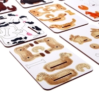 Фигурки животных деревянные &laquo;Ферма. Домашние животные&raquo;