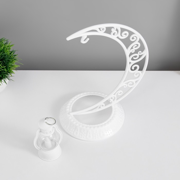 Ночник "Ночной фонарь" LED от батареек 3хAG10 белый 12х19х25 см