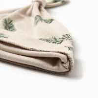 Комбинезон  с шапочкой Крошка Я "Еловые веточки", рост 68-74 см, бежевый