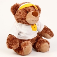 Мягкая игрушка &laquo;Медведь&raquo;, в желтом ободке, 25 см
