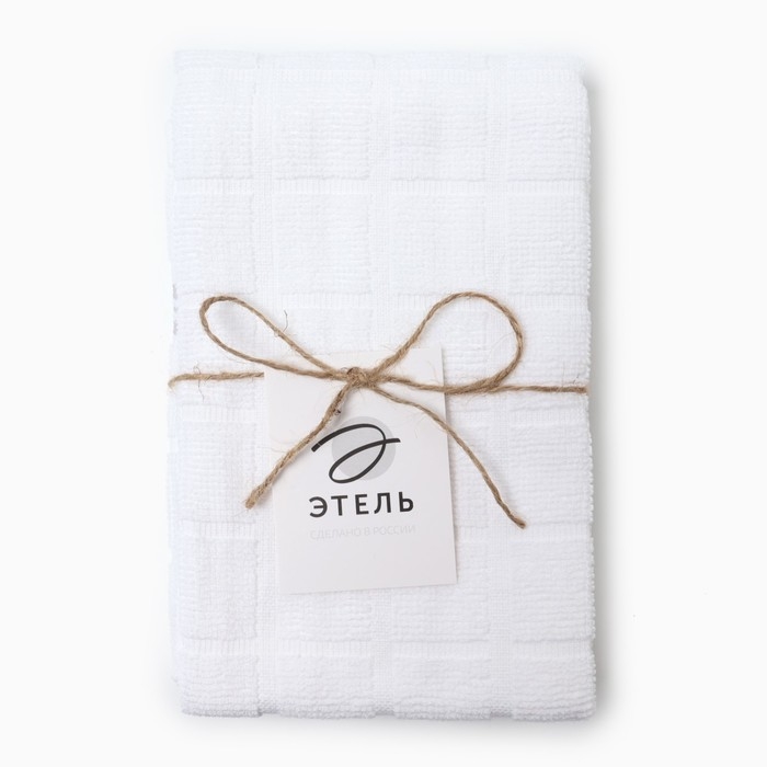 Набор полотенец Этель "Эстетика" 43х66см - 2 шт,цв. белый, хл. 100%