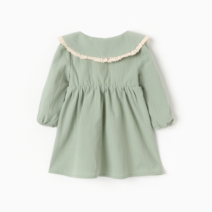 Платье для девочки MINAKU, цвет оливковый, рост 74-80