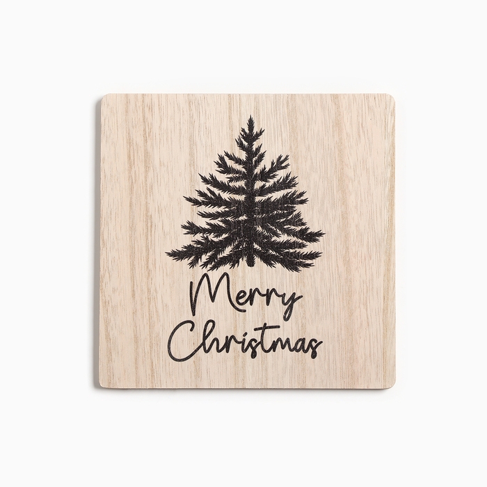 Новый год. Символ года. Змея. Набор кухонный Merry Christmas: подставка 15*15 см, прихватка 17*17см