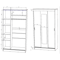 Спальный гарнитур ЭКО (комплект 6 предметов)  кровать 1600х2000