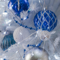 Гирлянда &laquo;Конский хвост&raquo; 10 нитей по 1 м, IP20, серебристая нить, 100 LED, свечение белое, 8 режимов, 12 В