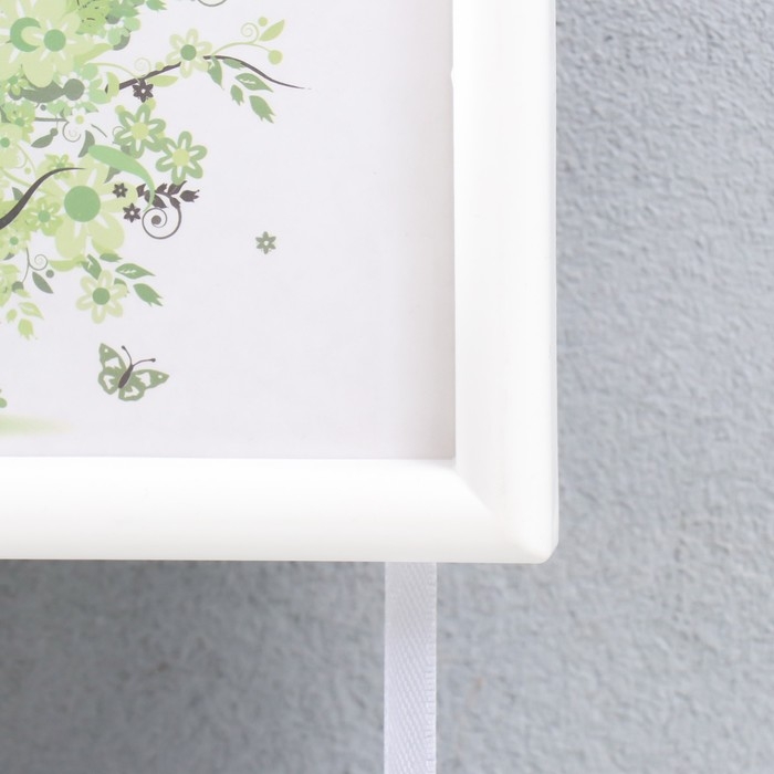 Фоторамка двойная на тесьме L-4 10х15 см белый (пластиковый экран) Фоторамка двойная на тесьме L-4 10х15 см белый (пластиковый экран)