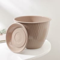 Цветочный горшок с поддоном &laquo;Корсика&raquo;, 1,8 л, d=17, цвет фраппе