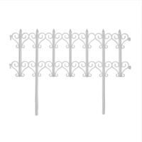 Ограждение декоративное, 25 × 180 см, 5 секций, пластик, белое, «Классика» Ограждение декоративное, 25 × 180 см, 5 секций, пластик, белое, «Классика»