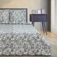 Постельное бельё &laquo;Этель&raquo; дуэт Cash 143х215 см 2 шт, 220х240 см, 70х70 см -2 шт, бязь 125 г/м2