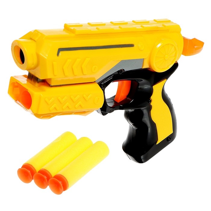 Бластер Smal gun, стреляет мягкими пулями, цвет МИКС