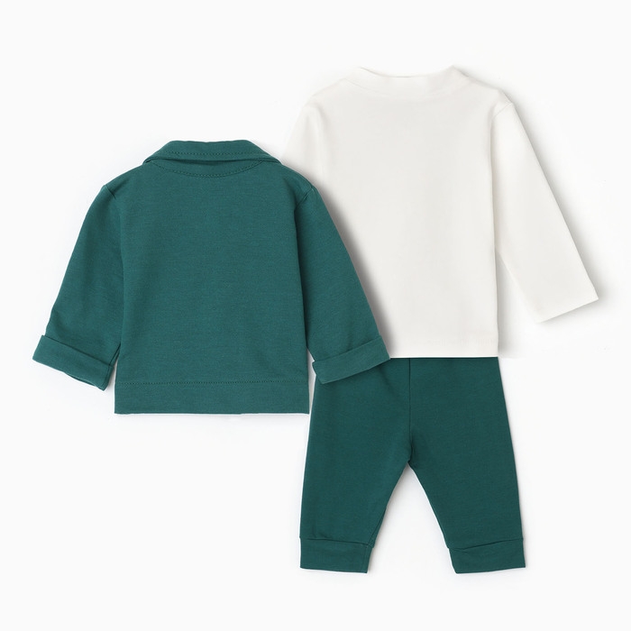 Комплект детский, цвет зеленый, рост 68 см