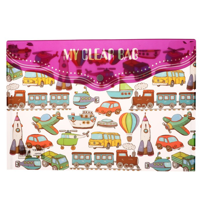 Набор папок-конвертов на кнопке А4, 160 мкр, 12 штук, МИКС Набор папок-конвертов на кнопке А4, 160 мкр, 12 штук, МИКС