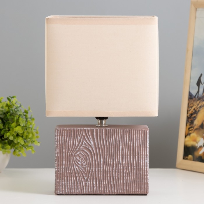 Настольная лампа Настольная лампа "Норма" Е14 40Вт кофе 17,5х10,5х28,5 см RISALUX