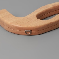 Ручка-фермуар деревянная, на магнитах, с креплением, 27 &times; 12 &times; 2,5 см, цвет бежевый