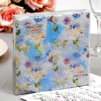 Салфетки бумажные New Line FRESCO &laquo;Полевые цветы&raquo;, 2 слоя, 33*33 см, 20 шт.