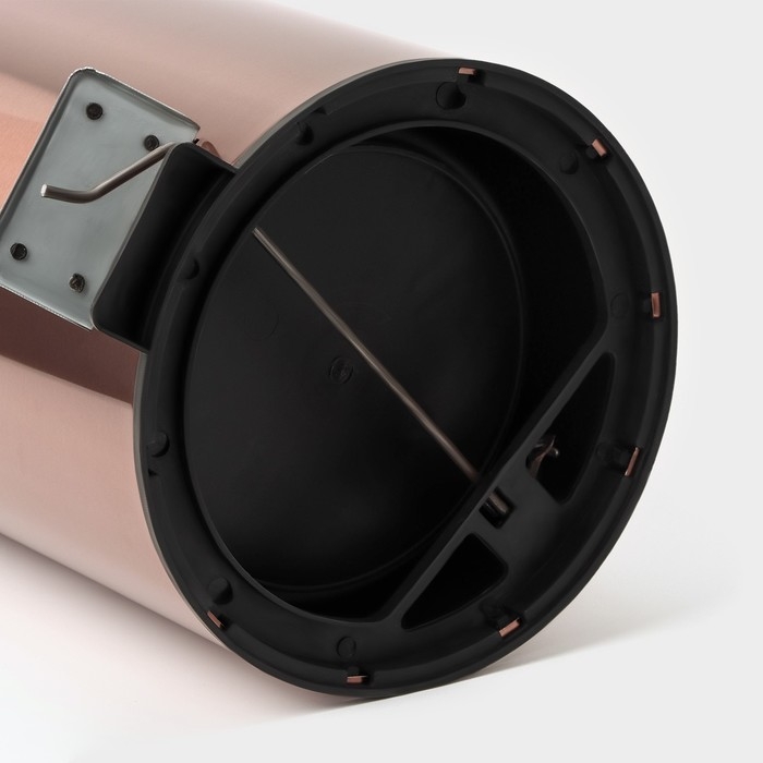 Ведро мусорное с педалью St&ouml;lz, 12 л, нержавеющая сталь, цвет бронзовый