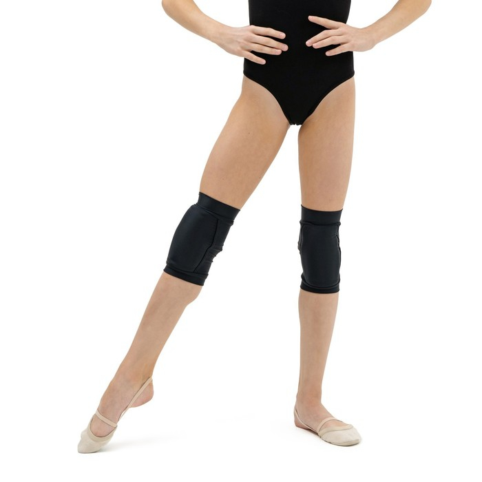 Наколенники для гимнастики и танцев Grace Dance, с уплотнителем, р. XXS, 3-6 лет, цвет чёрный