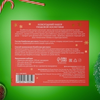 Новогодний подарочный набор косметики &laquo;Зимняя вьюга&raquo;, с ароматом мандарина и корицы. Красная серия.